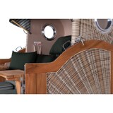 thumbnail of Strandkorb - bene living - Ammersee Grande XL Teak Bullauge - PE shell - Modell 504 - 2,5-Sitzer inkl. Liftersystem
