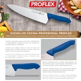 thumbnail of 3 Claveles Proflex - Cuchillo Profesional Carnicero Alveolado 20 cm Microban. Negro