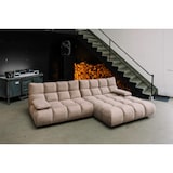 thumbnail of KAWOLA Sofa VIVIEN Ecksofa Velvet sand Longchair rechts