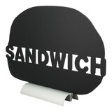 thumbnail of Securit® Pizarra de mesa - Silueta Sandwich - Base de aluminio - Rotulador de tiza incluido