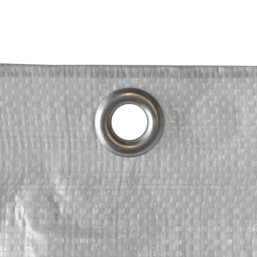 Gerüstplane 2,10 x 10 m, weiße Bauplane, 150 g/m²