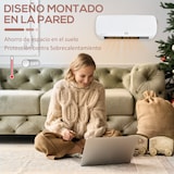 thumbnail of HOMCOM Aquecedor Cerâmico de Parede 1000W/2000W com Controle Remoto 3 Modos de Aquecimento Temporizador de 12h Termostato e Proteção