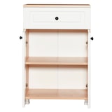 thumbnail of WellHome - Armário de aglomerado de melamina em carvalho e nogueira - 89,5x60x39cm