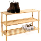 thumbnail of Zapatero de Madera de 3 Niveles, para habitación o pasillo
