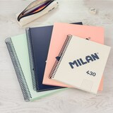 thumbnail of MILAN 430 - Cuaderno A4 Espiral y Tapa Dura. Papel Pautado 80 Hojas 95gr Azul