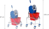thumbnail of CleanSV Reinigungswagen hoch  1 x 18 Liter Eimer, Presse, Deichsel