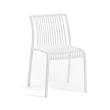 thumbnail of Set van 4 stapelbare stoelen van polypropyleen voor buitengebruik en tuin, bar en restaurant, robuuste en lichte structuur – Olimpia – Wit