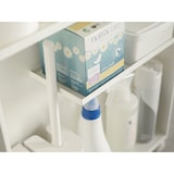 thumbnail of Yamazaki Home Badregal Badwagen Regal Metall Ablage weiß modern mit Rollen Tower 04306