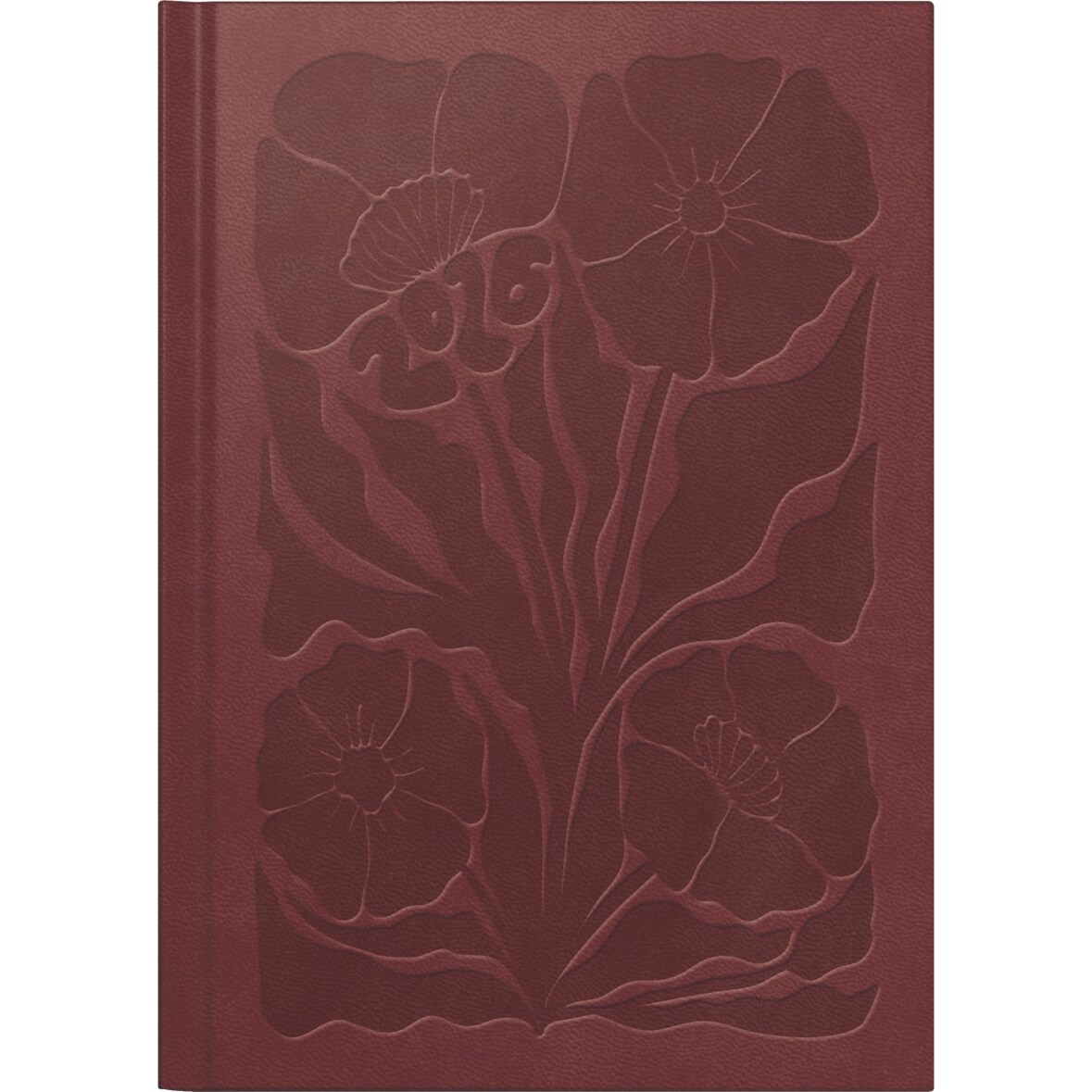 Buchkalender futura 2 A5 1 Woche/2 Seiten Kunstleder Just Enjoy orange 2026.