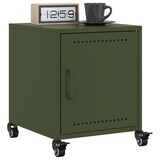 thumbnail of Tables de chevet 2 pcs vert olive 36x39x43,5 cm acier – Modèle Nature Nuit