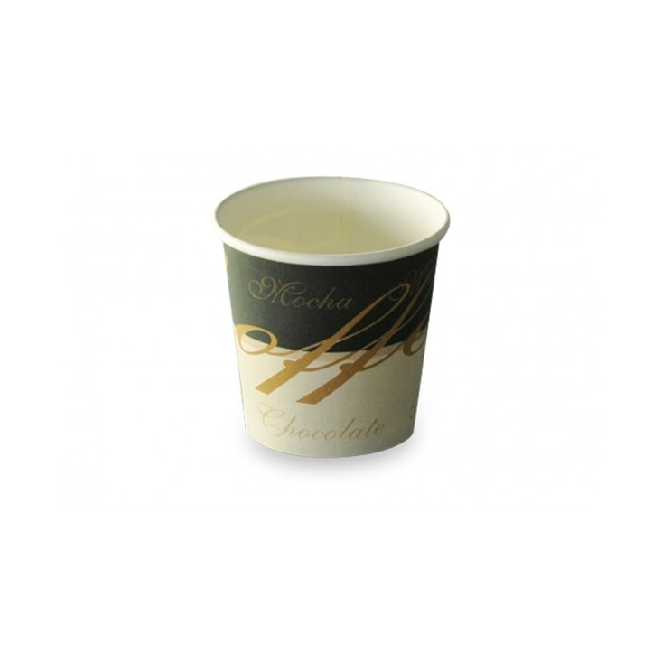 Gobelet café espresso en carton blanc décoré 10/12 cl (4 oz) par 1000