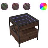 thumbnail of vidaXL Couchtisch mit Infinity-LED Braun Eichen-Optik 50x50x51 cm