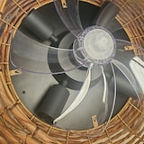 thumbnail of F-BRIGHT. Ventilador de Techo con Luz tipo Plafón de Ratán – Motor DC y Mando a Distancia