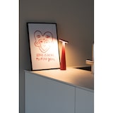 thumbnail of Abajur recarregável Zafferano Angelina - sem fio, cabeça ajustável, controle de toque, design moderno para ambientes internos - cor vermelha