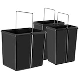 thumbnail of tectake Inbouw prullenbak Ashlyn, 3-voudige scheiding, 31L, telescooprails - zwart - 405885