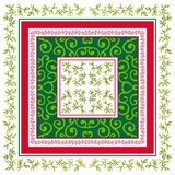 thumbnail of Sovie HOME Tischdecke Melissa in Rot-Grün aus Linclass® Airlaid 80 x 80 cm, 1 Stück - Mitteldecke Weihnachten