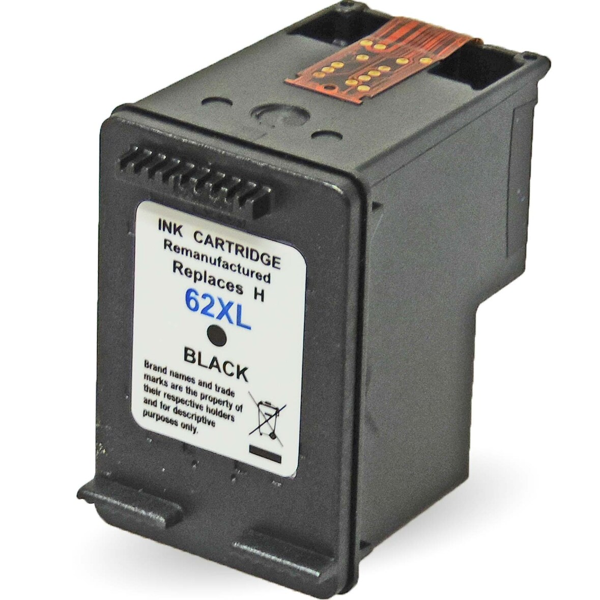 Kompatibel HP 62XL, C2P05AE BK Schwarz Black Druckerpatrone für 600 Seiten von Gigao