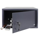 thumbnail of HMF 49204-11 Safe Tresor mit Schlüssel, Möbeltresor passend für Laptop und Ordner | 45 x 25 x 36,5 cm | Anthrazit