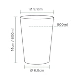 thumbnail of MONOUSO - Vaso de Plástico Transparente PS Cristal 600ml (30 Uds)