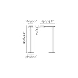 thumbnail of loop, schwarze metall-stehleuchte mit holzschirm, faro barcelona