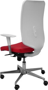 thumbnail of Ossa Silla  y  Respaldo de malla en color blanco y asiento tapizado en similpiel color rojo
