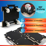 thumbnail of PROREGAL Mega Deal 8x Profi Transportroller HERCULES | BxT 39x39 cm | Traglast 200 kg | 4 Gummirollen & Griff | Siebdruckplatte
