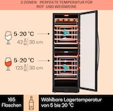 thumbnail of Klarstein Vinovilla Grande 165 Built-in Duo Onyx Weinkühlschrank 425 Ltr 165 Fl. Schwarz