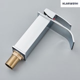 thumbnail of ROSA | Premium hotel waterval badkamerkraan chroom | Gastronomie RVS mengkraan wastafel | Design kraan hoekig