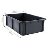 thumbnail of GILAC Bac renforcé 600 x 400 - 25 L - Gris G119777