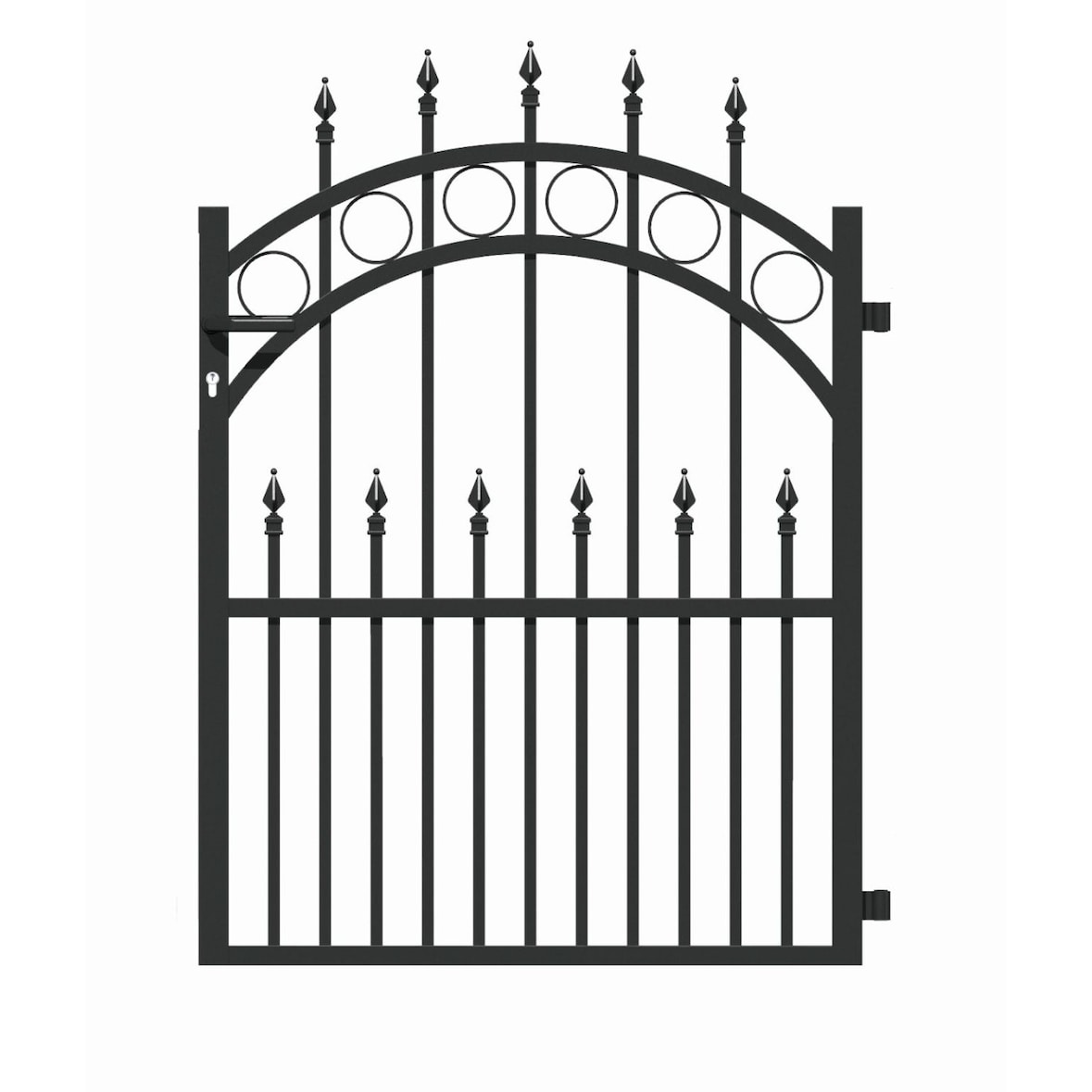 Alberts 510121 Einzeltor Bordeaux, anthrazit, Breite 960 cm, Höhe 100 cm