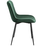 thumbnail of tectake Lot de 8 chaises Rembourrées aspect velours Ergonomique vert foncé - 404932