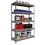 thumbnail of SimonRack Metalen Stellingkast Opbergrek 2000x1000x600 mm, Zwaar Belastbaar Rek, 300 kg Draagvermogen, 5 Verstelbare Houten Planken - Bricoforte
