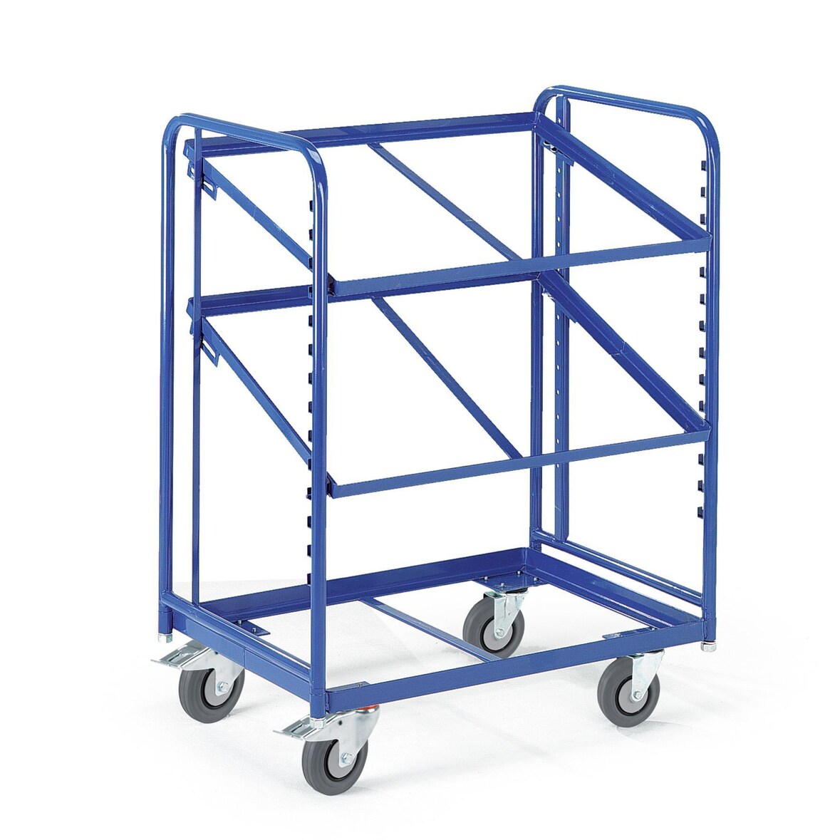 Rollcart Eurokastenwagen, offen 16-4336, Ladefläche 820x620mm, Tragkraft 200 kg, blau