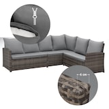 thumbnail of SVITA MONROE Garten-Lounge Set Polyrattan Lounge-Möbel Sitzgruppe Braun