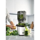 thumbnail of Extractor de zumos Cold Press - Kuvings AUTO10S Light Silver, 48 rpm, 240 W, tolva de 3000 cm, sistema manos libres