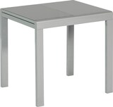 thumbnail of Merxx Carrara Set 3tlg., 2 Klappsessel, 1 Ausziehtisch 80 (120) x 90 cm, Aluminium/Textilbespannung, silber/taupe