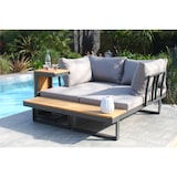 thumbnail of Salon de jardin 4 places en bois d'acacia et aluminium anthracite - TOKYO