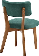 thumbnail of Merax 2er Set Esszimmerstühle Dunkelgrün, gepolsterte Leinen Stühle mit Massivholzbeinen, Mid-Century Küchenstuhl für Esszimmer & Büro