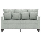thumbnail of vidaXL 2-Sitzer-Sofa Hellgrau 120 cm Samt