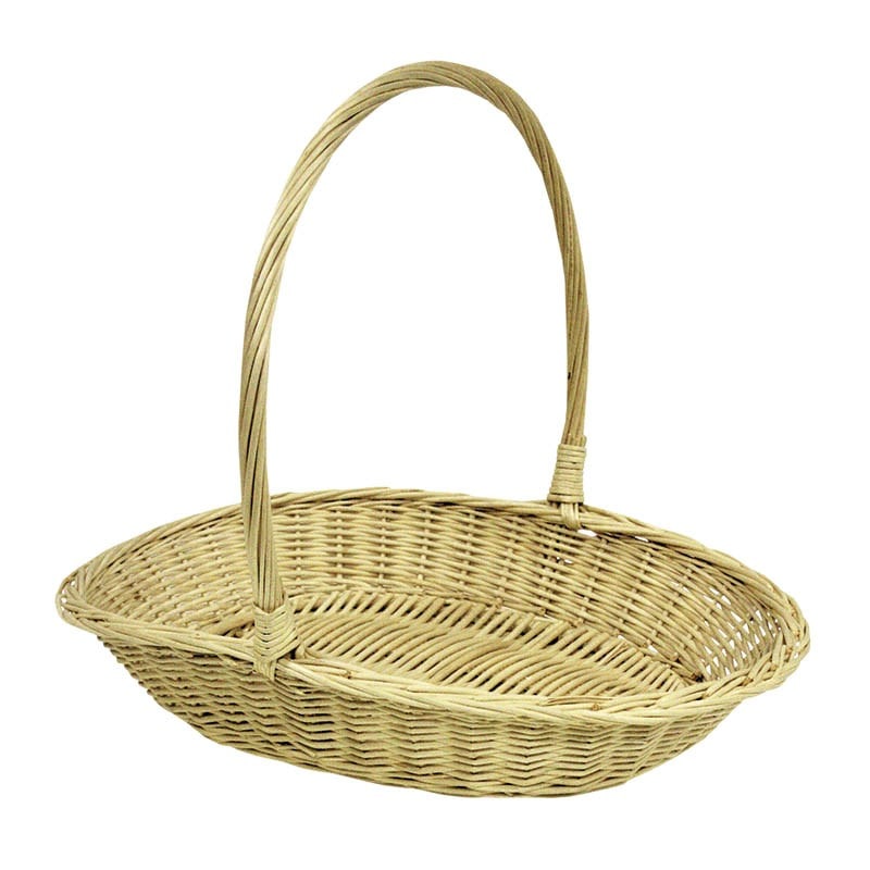 CREAPAK Passiona panier de présentation ovale osier naturel 42x31x8/33 cm - carton de 10