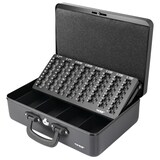 thumbnail of HMF 22037-02 Geldkassette mit Münzzählbrett und 2 Tragegriffen, 36 x 25 x 11 cm, Schwarz