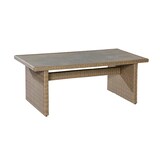thumbnail of Merxx Atrani Set 5tlg., 4 Sessel, 1 Tisch 200 x 100 cm, Aluminium/Kunststoffgeflecht, Steinbeige