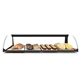 thumbnail of MBH - Neutrale gebogene Vitrine 84 cm, 1 Ebenen, für Gastronomie. Neutrales Glasdisplay für Bars und Restaurants.