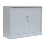 thumbnail of Querrollladenschrank Sideboard 100cm breit Aktenschrank Rolladenschrank grau 555100