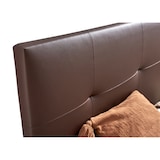 thumbnail of Cabecero Tapizado Descansin 135 cm | Wengue | Tela de Polipiel Liso | Facil Colocacion sin Tornillos ni Agujeros