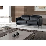 thumbnail of Angel Cerdá  Sofá de 2 lugares estofado em couro de vaca preto com estrutura de madeira de pinho natural  6058C