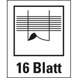 thumbnail of Locher E 216, rot/grau, Stanzleistung: 16 Blatt, Metallunterteil und Kunststoffoberteil, mit Anschlagschiene