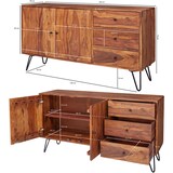 thumbnail of WOHNLING Sideboard WL5.629 Landhaus Kommode Holz Massiv Anrichte Standschrank