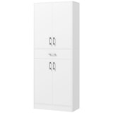 thumbnail of HOMCOM Credenza Cucina Alta con 2 Armadietti e Cassetto Bianco