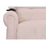 thumbnail of BERLINLODGE Massage-Fernsehsessel, HxBxT 138x86x168 cm, Sitzhöhe 49 cm, Liegefunktion Aufstehhilfe Massage Heizfunktion, Stoff Cord, Creme-Weiß